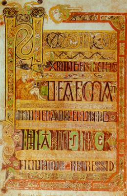 A page from the Book of Kells